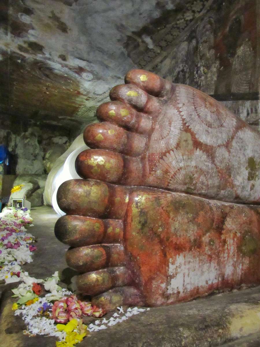 voeten liggende boeddha
